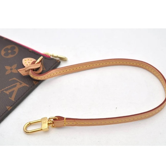 Authentic Louis Vuitton NEW neverfull PM pouch monogram pink lining - Picture 10 of 11